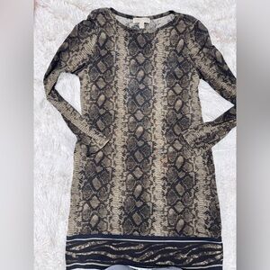 Michael Kors Brown Snakeskin Dress - women’s large